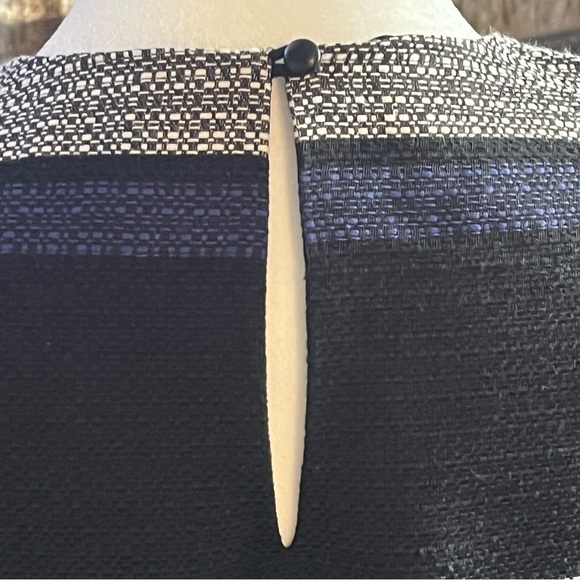 Corey Lynn Calter Anthropologie Green Black Striped Peplum Tank Top Women Sz. S - Picture 5 of 7